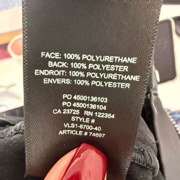 Aritzia Babaton Black Faux Leather Trousers size 6 - Picture 10 of 10